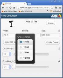 AXIS Lens Calculator
